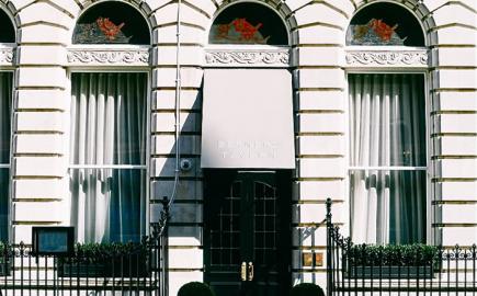 Bespoke Rib Panel® entrance awnings for The London Edition Hotel